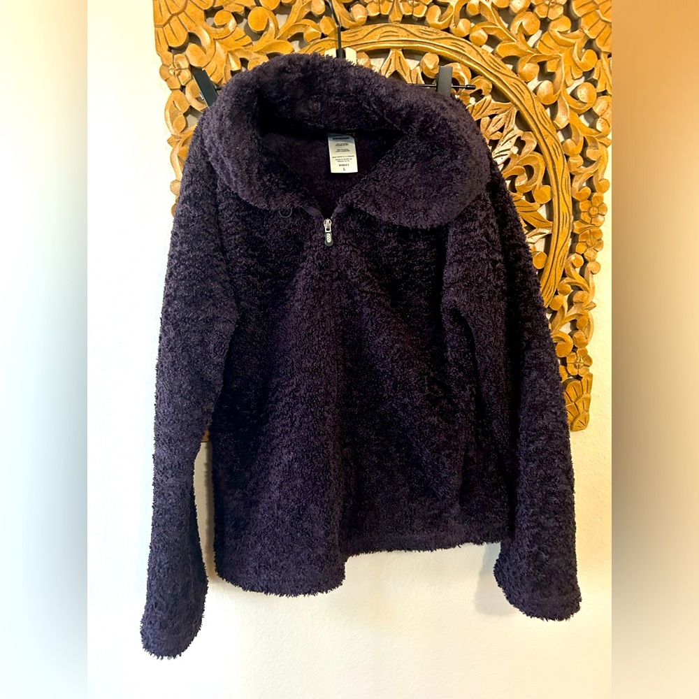 Patagonia Women's Curly Q Synchilla Fleece Cardigan Jacket with shawl collar